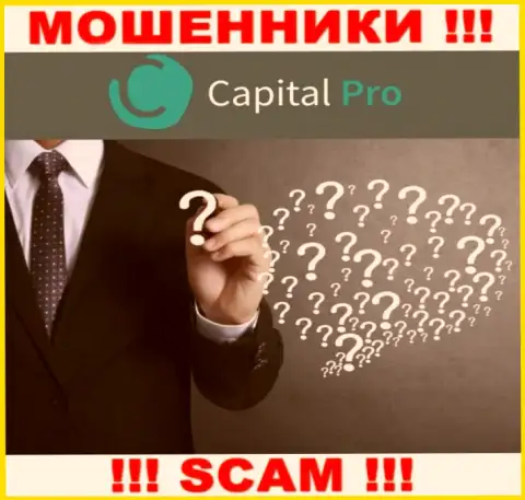 Капитал-Про - это подозрительная организация, информация о прямом руководстве которой напрочь отсутствует