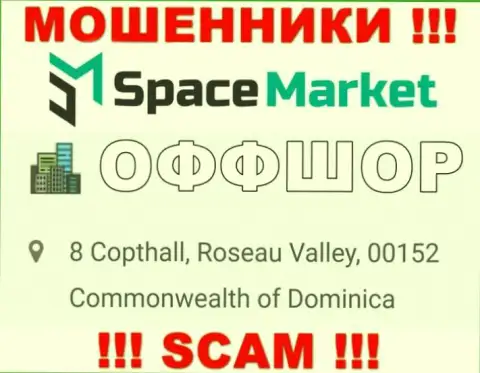 Лучше избегать работы с internet махинаторами SpaceMarket Pro, Dominica - их место регистрации