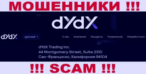 Избегайте совместной работы с организацией dYdX !!! Показанный ими адрес это ложь