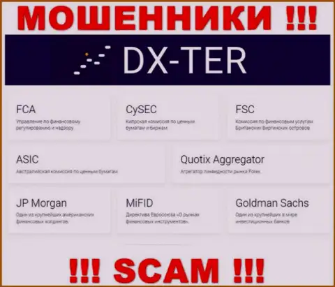 DX Ter и контролирующий их противоправные действия орган (CySEC), являются мошенниками