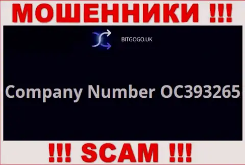 Регистрационный номер internet мошенников Бит Го Го, с которыми не советуем работать - OC393265