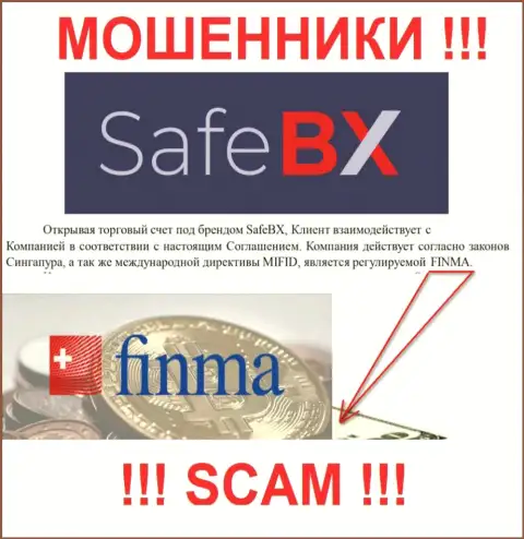 Safe BX и их регулятор: FINMA - это МОШЕННИКИ !