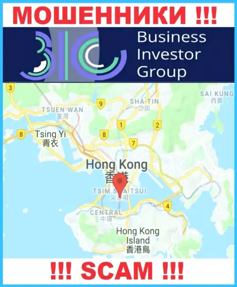 Офшорное расположение Business Investor Group - на территории Hong Kong