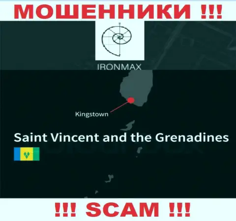 Пустив корни в офшорной зоне, на территории Kingstown, St. Vincent and the Grenadines, Iron Max ни за что не отвечая грабят своих клиентов