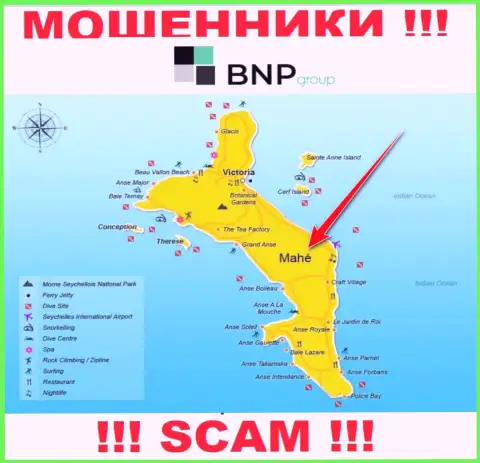 BNPLtd зарегистрированы на территории - Mahe, Seychelles, остерегайтесь работы с ними