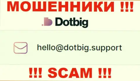 Довольно рискованно связываться с конторой Dot Big, даже через их электронную почту - это наглые мошенники !!!