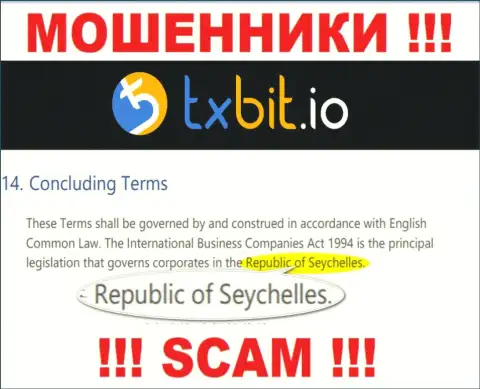 Пустив корни в оффшоре, на территории Republic of Seychelles, ТИксБит Глобал Сервис Лимитед беспрепятственно грабят своих клиентов