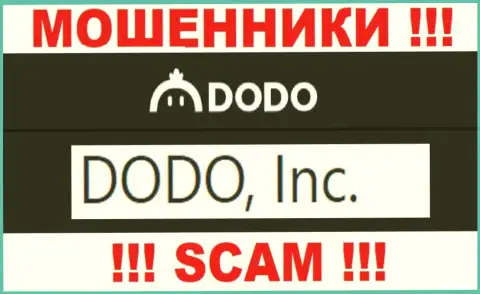 ДодоЕкс - интернет лохотронщики, а владеет ими DODO, Inc