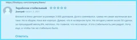 Мнение о forex дилинговой организации Kiexo Com на онлайн-ресурсе FinOtzyvy Com