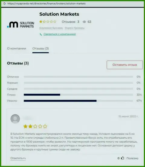 SolutionMarkets - это противозаконно действующая организация, которая обдирает клиентов до ниточки (реальный отзыв)