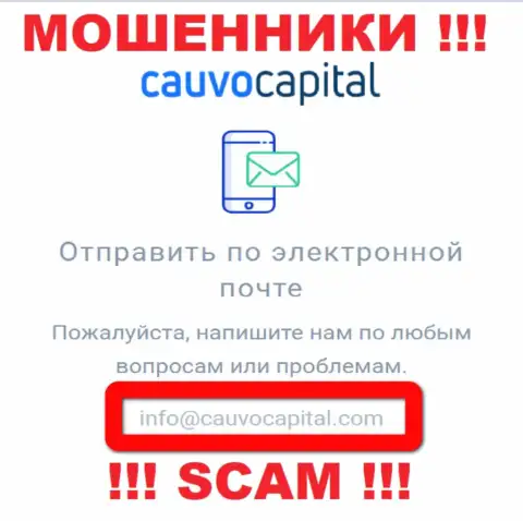 Адрес электронной почты мошенников Cauvo Capital