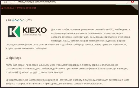 Основная информация об организации Kiexo Com на сайте finotzyvy com